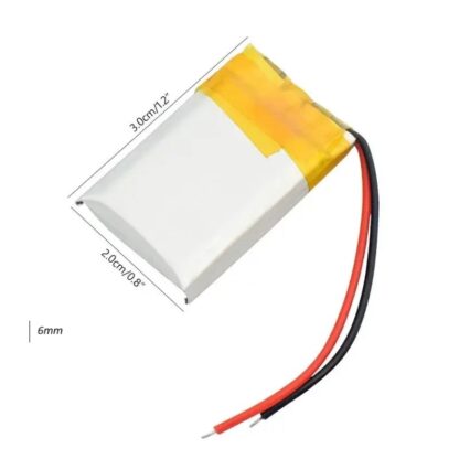 Akumulator Li-Poly 300mAh 3.7V 602030 - obrazek 7