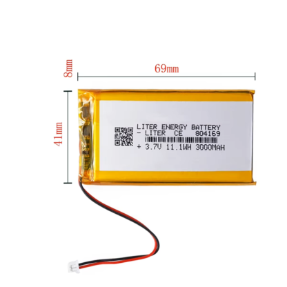 Akumulator Li-Poly 3000mah 3.7V JST 804169 - obrazek 2