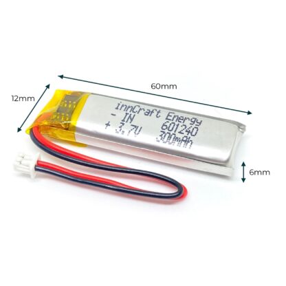 Akumulator Li-Poly 300mAh 3.7V IN601240 - obrazek 2