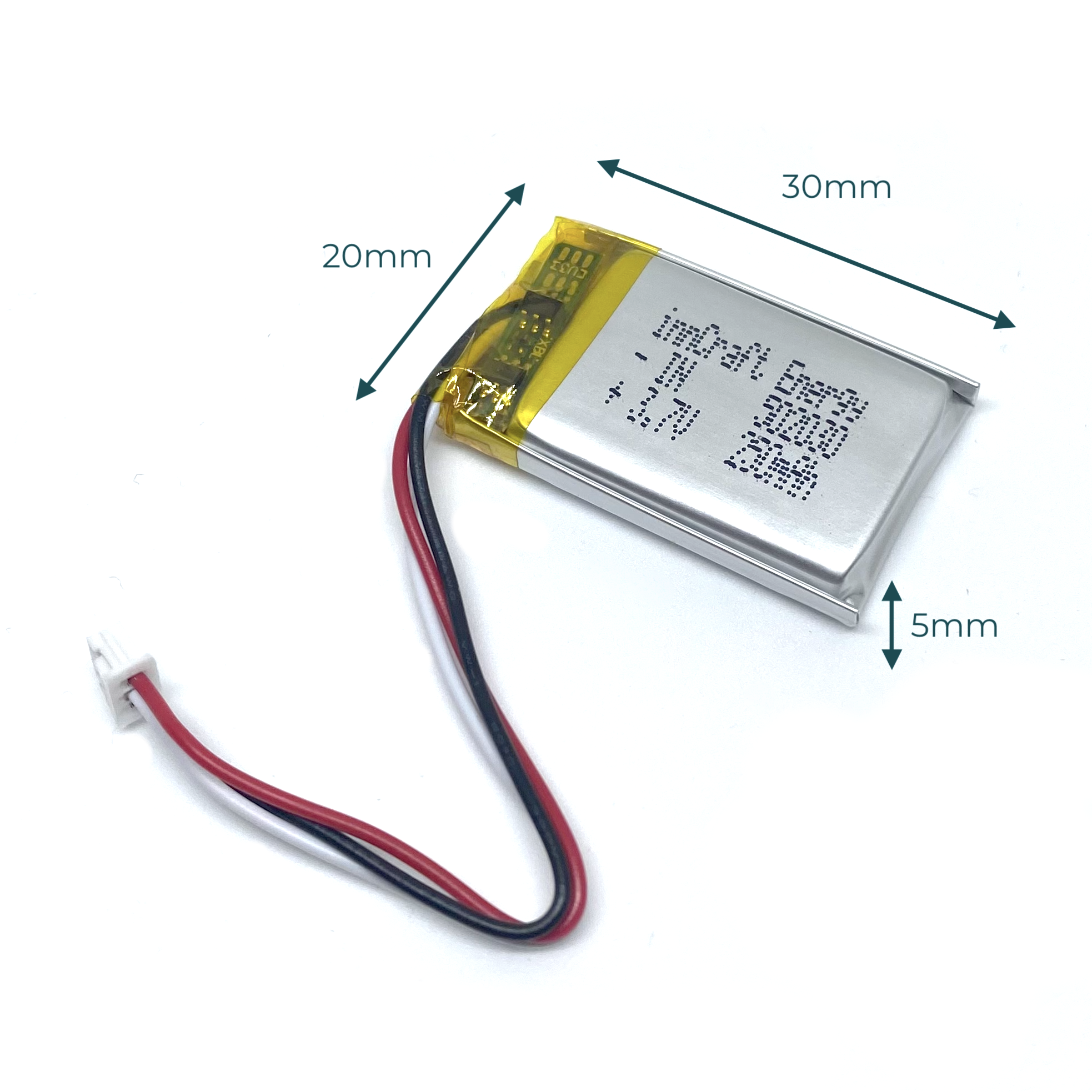 Akumulator Litowo-Polimerowy 250mAh 3.7V INC502030 - obrazek 2